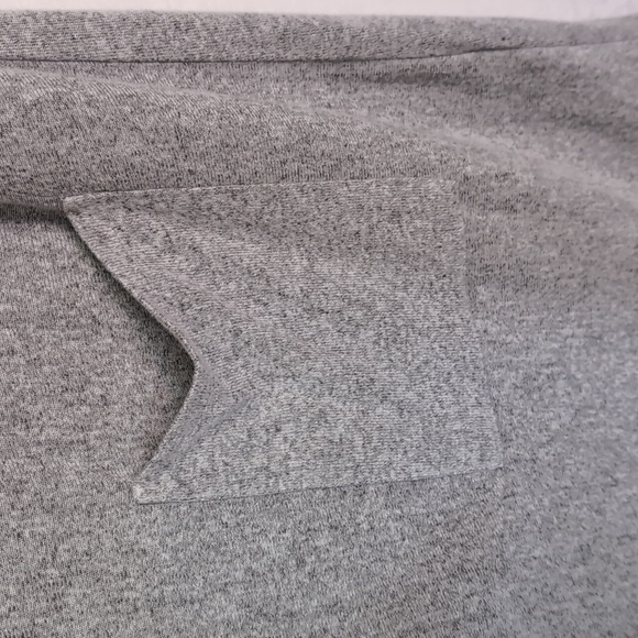 Cupio Heather Grey Sleeveless Waterfall Cardigan Size Medium - Picture 3 of 6